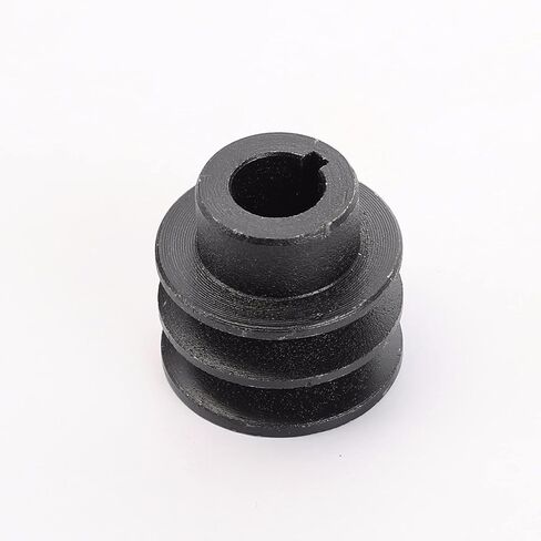 20mm Double V Belt Pulley for Gas Engine, Double Groove Shaft Pulley Cast Iron V Pulley Compatible with 168F 170F GX160 GX200 GX120 GX110 7HP Go Kart ATV Engines, Heavy-Duty Split Pulley in Saudi Arabia