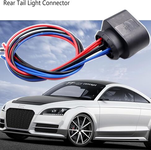 Rear Tail Light Connector Compatible with Audi TT Mk2 8J Wiring Harness Loom Connector Plug in Saudi Arabia