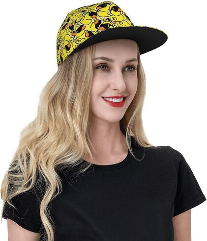 Fashion Snapback Hat for Men Women, Hip Hop Style Baseball Cap Flat Bill Hats Adjustable Trucker Sun Hat in Saudi Arabia