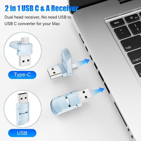 Presentation Clicker Wireless Presenter Remote Clicker, USB C PowerPoint Clicker for Presentation with Laser Pointer, RF 2.4GHz Computer Pointer Clicker Slide Advancer for Google Slides,Mac,Laptop in Saudi Arabia