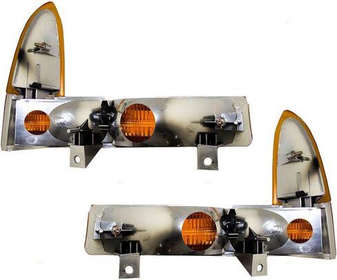 Brock Replacement Driver and Passenger Park Signal Front Marker Lights with Amber Lenses Compatible with 1999-2004 F250 F350 F450 Super Duty Pickup Truck in Saudi Arabia