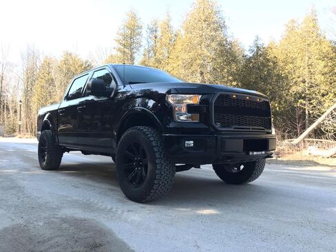 iJDMTOY 75-123-Smoked-Amber 3pc Dark Smoked Lens Amber Full Front Grille Driving Light Kit for 2010-14 & 2017-up Ford Raptor (Powered by 36 Pieces of SMD LED Diodes) in Saudi Arabia