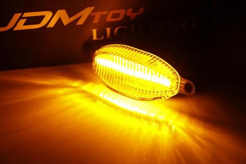 iJDMTOY 75-123-Smoked-Amber 3pc Dark Smoked Lens Amber Full Front Grille Driving Light Kit for 2010-14 & 2017-up Ford Raptor (Powered by 36 Pieces of SMD LED Diodes) in Saudi Arabia