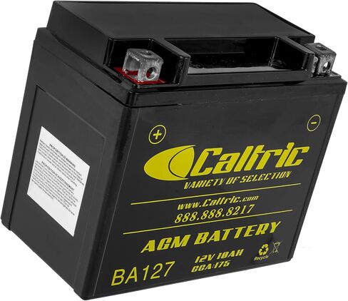 Caltric Compatible with Agm Battery Kymco Mongoose 250 2003-2008 / Mongoose 300 2005-2011 / Grand Vista 250 2004-2010 in Saudi Arabia