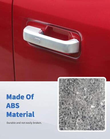 6pcs Gloss Black Exterior Door Handle Covers Decor Trim with Smart Key Cutout Compatible with Ford F150 4DR 2015-2020 Accessories Car Outside Door Handle Protection Shell in Saudi Arabia