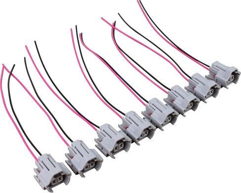 AIP Electronics Set of 8 Premium Fuel Injector Connector Pigtails Compatible with 1996-2013 GMC Lexus & More OEM Fit WH1008x8 in Saudi Arabia