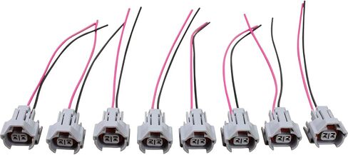 AIP Electronics Set of 8 Premium Fuel Injector Connector Pigtails Compatible with 1996-2013 GMC Lexus & More OEM Fit WH1008x8 in Saudi Arabia