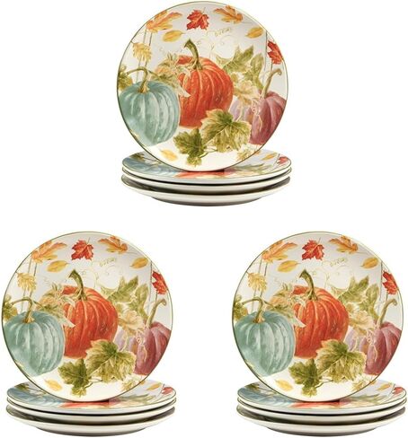 Certified International Autumn Harvest 11" Dinner Plates, Multicolor, Large, Set of 4 in Saudi Arabia