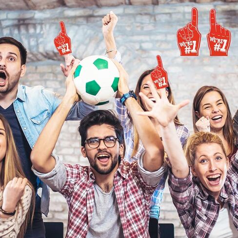 Sosation 48 Pitch Mini Foam Fingers 5.6 بوصة تشجيع يدوية للرياح الرياضية الروح الروحية الرغوة للأصابع للأحداث الرياضية لألعاب ألواح الحفلات (الأزرق ، نحن #1) in Kuwait