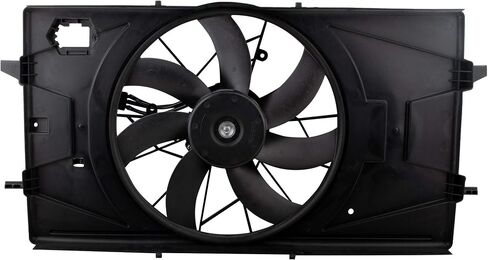 Boxi 620-635 Radiator Condenser Cooling Fan Motor Assembly for 2005 2006 2007 2008 2008 2010 for Chevy Cobalt 2.2L / 2007 2008 2009 for Pontiac G5 2.2L (استبدال 15211556 GM3117107 621100) in Kuwait