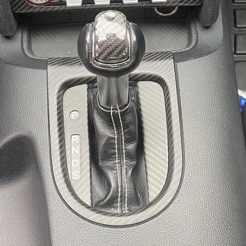 3pcs Real Carbon Fiber Interior Car Gear Shift Box Panel Cover Trim Frame Kit for Ford Mustang 2015-2020 Accessories in Saudi Arabia