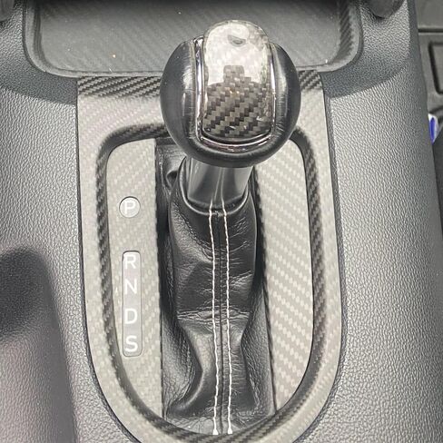 3pcs Real Carbon Fiber Interior Car Gear Shift Box Panel Cover Trim Frame Kit for Ford Mustang 2015-2020 Accessories in Saudi Arabia