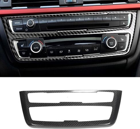 Real Carbon Center Console Air Outlet Panel CD Player Media Frame Cover for BMW 3 Serise F30 F34 F80 M3 F82 M4 in Saudi Arabia