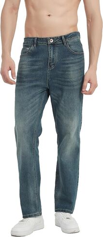 بنطلون جينز رفيع للرجال للرجال أزياء السراويل الدنيم in Kuwait