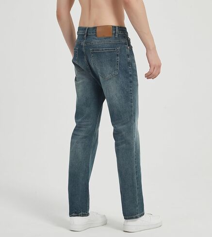 بنطلون جينز رفيع للرجال للرجال أزياء السراويل الدنيم in Kuwait