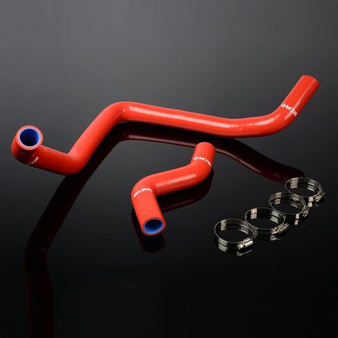 مجموعة خرطوم المبرد السيليكون PIT66 ، متوافقة مع 1992-2000 Honda Civic 1.6L SOHC D15 D16 EG/EK الأسود مع المشابك in Kuwait