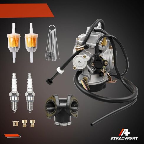 Yamaha Road Star Carburetor Compatible with 1999-2003 XV1600 & 2002-2014 XV1700 | Replace OEM Number 4WM-14101-03-00,4WM-14101-13-00(Includes Extra Jets&Intake Manifold,Spark Plug) in Saudi Arabia