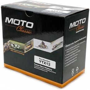 MotoClassic YIX30L 12V 34Ah 420CCA Sealed AGM High Performance Replacement Battery - YIX30L Battery Replaces YIX30L-BS, 66010-97, ETX30L, YUAM6230X, YB30L-B for ATV/Motorcycle in Saudi Arabia