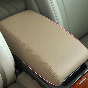 غطاء وحدة التحكم في مركز السيارات والذراعين الجلدية ، ملاءمة لتويوتا كامري 2006 2007 2008 2008 2010 2011 ، حماية مضادة للخلع للملحقات الداخلية للسيارات (Beige) in Kuwait