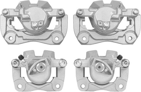 AutoShack Front and Rear Brake Calipers Set of 4 Assembly with Bracket Replacement for 2006-2012 Toyota RAV4 2.4L 2.5L 3.5L V6 4WD FWD Driver and Passenger Side Kit BRK030404824 in Saudi Arabia