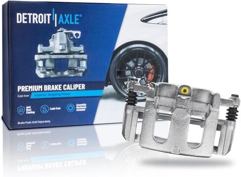 Detroit Axle - Front Right Brake Caliper for Ford Explorer Flex Taurus Lincoln MKT MKS Passenger Side Brake Caliper with Bracket Replacement in Saudi Arabia