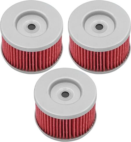 Caltric 3 Pack Oil Filter Compatible with Honda 400 Trx400Ex Trx-400Ex Trx400X Foreman Sportrax 1999-2014 in Saudi Arabia