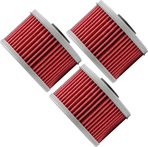 Caltric 3 Pack Oil Filter Compatible with Honda 400 Trx400Ex Trx-400Ex Trx400X Foreman Sportrax 1999-2014 in Saudi Arabia