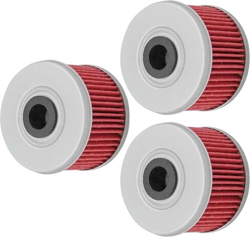 Caltric 3 Pack Oil Filter Compatible with Honda 400 Trx400Ex Trx-400Ex Trx400X Foreman Sportrax 1999-2014 in Saudi Arabia