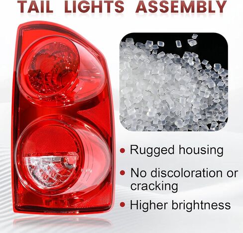Tail Lights Assembly Compatible with 2007 2008 Dodge Ram 1500 2500 3500, Rear Light Taillights Replacement # 55277303AC 55277302AC in Kuwait