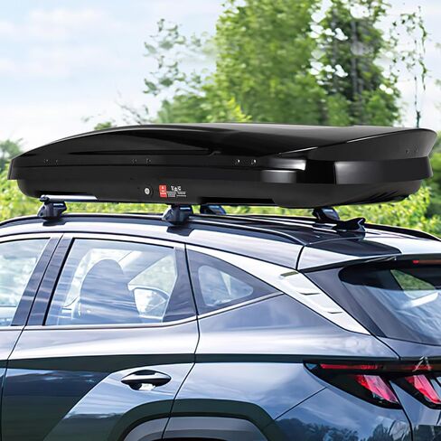 Garvee Heavy Duty Hard Shell Roof Top Cargo Carrier - 69(L) x33(W) x11(H) Waterproof Lockable Storage Box Capacity 165 Lbs 17 Cu Ft - Tool-Free Install- Fits SUV, Truck, Van (17 Cubic Ft) in Saudi Arabia