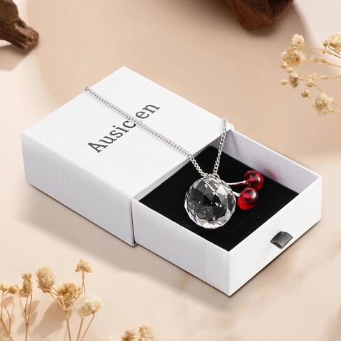 سحر سيارة كرز لطيف إكسسوارات المرآة الخلفية مع المنشورات الكريستالية Suncatcher ، وملحقات سيارة الكرز ، وديكور الكرز لمرآة الرؤية الخلفية (الكرز) in Kuwait