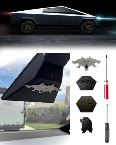 Rearview Mirror Delete Kit for 2024 Tesla Cybertruck (Variety 4 Pack) Proudly Made in The USA in Saudi Arabia