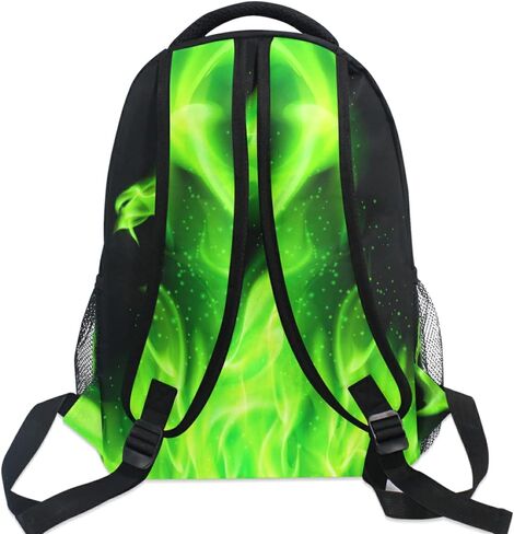 Wamika Dragon Backpack for Boys Girls Cool Green Fire Dinosaur Kids Backpacks Ages 6-14 Dino Animal Children Primary Elementary Middle School Bookbag Daypack Teens Bag in Saudi Arabia