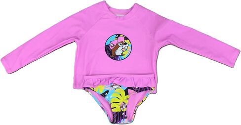 Buc-ee's 2025 Pink Swim Sets 2 Piece Girls Toddler Swimsuit Rash Guard Shirt Quick Dry Top Bottom Bikini Pool Beach Vacation in Saudi Arabia