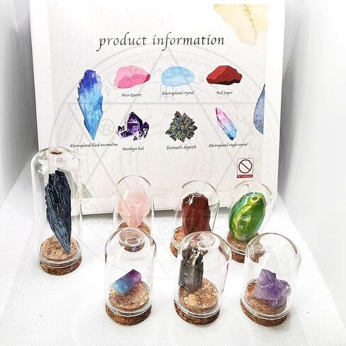 7 Piece Crystals and Healing Stones Set Natural Gemstones and Raw Crystals forDecoration, Education, Healing Stone, Collection in Saudi Arabia