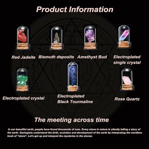 7 Piece Crystals and Healing Stones Set Natural Gemstones and Raw Crystals forDecoration, Education, Healing Stone, Collection in Saudi Arabia