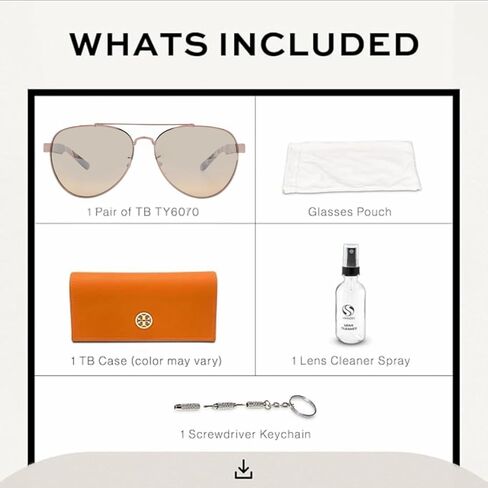 Tory Burch TY6070 PILOT Shape Sunglasses with eSHADES Luxury Eyewear kit Bundle in Saudi Arabia