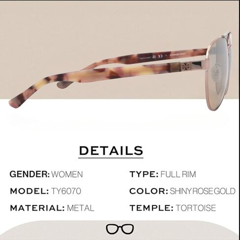 Tory Burch TY6070 PILOT Shape Sunglasses with eSHADES Luxury Eyewear kit Bundle in Saudi Arabia