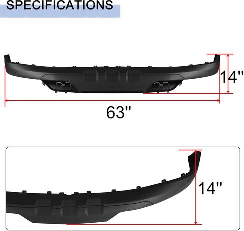 Front Lower Bumper Valance Fit for Chevy Silverado 1500 2016 2017 2018 and fit for 2019 Silverado 1500 LD Front Bumper Air Dam Deflector w/o Tow Hook Hole GM1015134 in Saudi Arabia