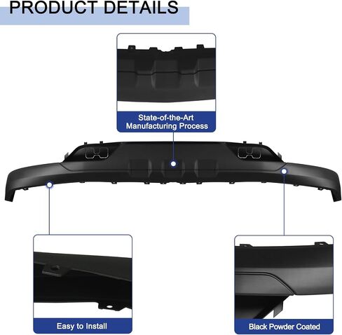 Front Lower Bumper Valance Fit for Chevy Silverado 1500 2016 2017 2018 and fit for 2019 Silverado 1500 LD Front Bumper Air Dam Deflector w/o Tow Hook Hole GM1015134 in Saudi Arabia