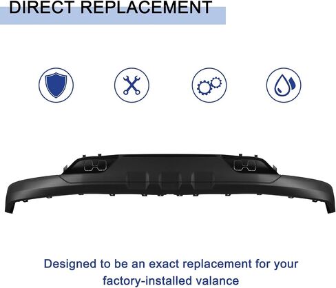 Front Lower Bumper Valance Fit for Chevy Silverado 1500 2016 2017 2018 and fit for 2019 Silverado 1500 LD Front Bumper Air Dam Deflector w/o Tow Hook Hole GM1015134 in Saudi Arabia