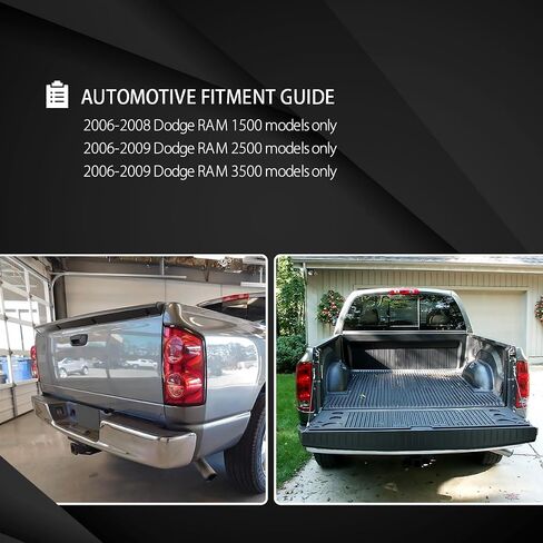 Autozensation Compatible with Dodge Ram 1500 2006-2008, 2006-2009 Ram 2500 3500, Tailgate Moulding Cap Spoiler Cover in Saudi Arabia