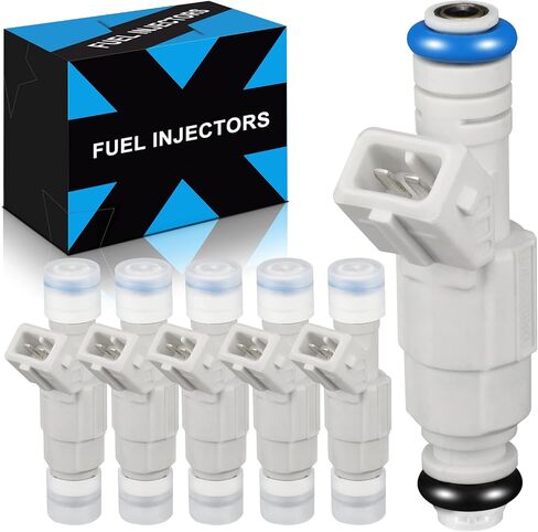 0280155962 Fuel Injectors For:-Ford Explorer 4.0L 1999 2000 For:-Ford Ranger 4.0L 1998 1999 2000 For:-Mazda B4000 4.0L 1998 1999 2000 2001, 842-12205, 84212205, 0-280-155-962(6 Pcs) in Saudi Arabia
