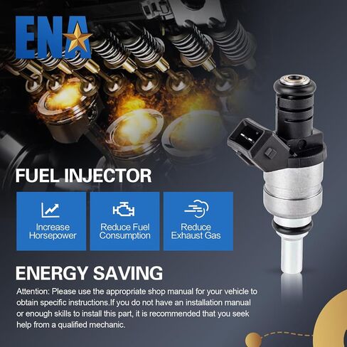 ENA 2 Holes Fuel Injectors Compatible with BMW 325i 325Ci 325xi 328i 320i 323i 525i X3 Z4 323Ci 328Ci 528i Z3 2.5L L6 1999 2000 2001 2002 2003 2004 2005 Replacement for 1427240 13537546244 Set of 6 in Saudi Arabia