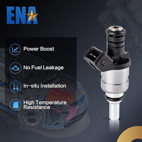 ENA 2 Holes Fuel Injectors Compatible with BMW 325i 325Ci 325xi 328i 320i 323i 525i X3 Z4 323Ci 328Ci 528i Z3 2.5L L6 1999 2000 2001 2002 2003 2004 2005 Replacement for 1427240 13537546244 Set of 6 in Saudi Arabia