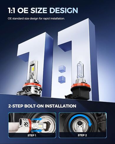 2025 10X Brightener 9005 9006 Led Bulbs Combo for Car Owners, 100000Lm HB3 HB4 for Drivers at Night, During Bad Weather, 1:1 Real Size, 100000 Hours Lifespan, 99% Fit Vehicles, Plug & Play, 4 Pack in Saudi Arabia