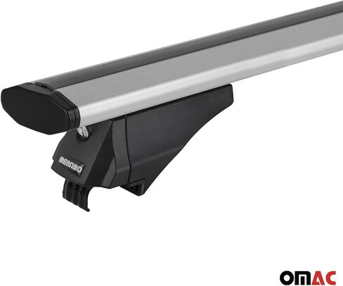 Omac Lockable Rack Rack Cross Bars Carrier Luggage Carrier لـ Kia Sorento 2021-2025 أسود مضاد للسرقة للسفر قوارب الزوارق تزلج التزلج على الجليد التزلج على الجليد in Kuwait