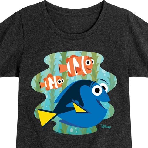 Disney Finding Dory - Dory ، Nemo ، & Marlin - Toddler & Youth Girls Shirt Sleeve Graphic T -Shirt in Kuwait