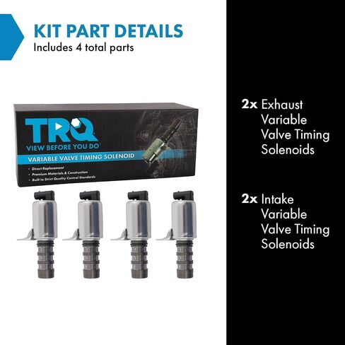 TRQ Variable Valve Timing Solenoid Set Compatible with 2015-2016 Ford Edge F-150 2016 Lincoln MKX in Saudi Arabia