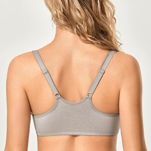 CALVENA Racerback Women's Front Closure Bra for Women Plus Size Seamless Unlined Underwire Plunge Bra in Kuwait